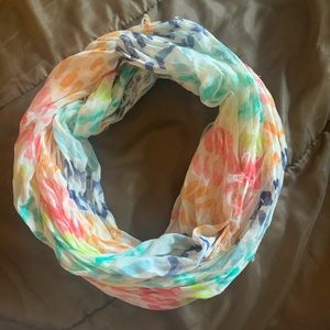 Multi color infinity scarf